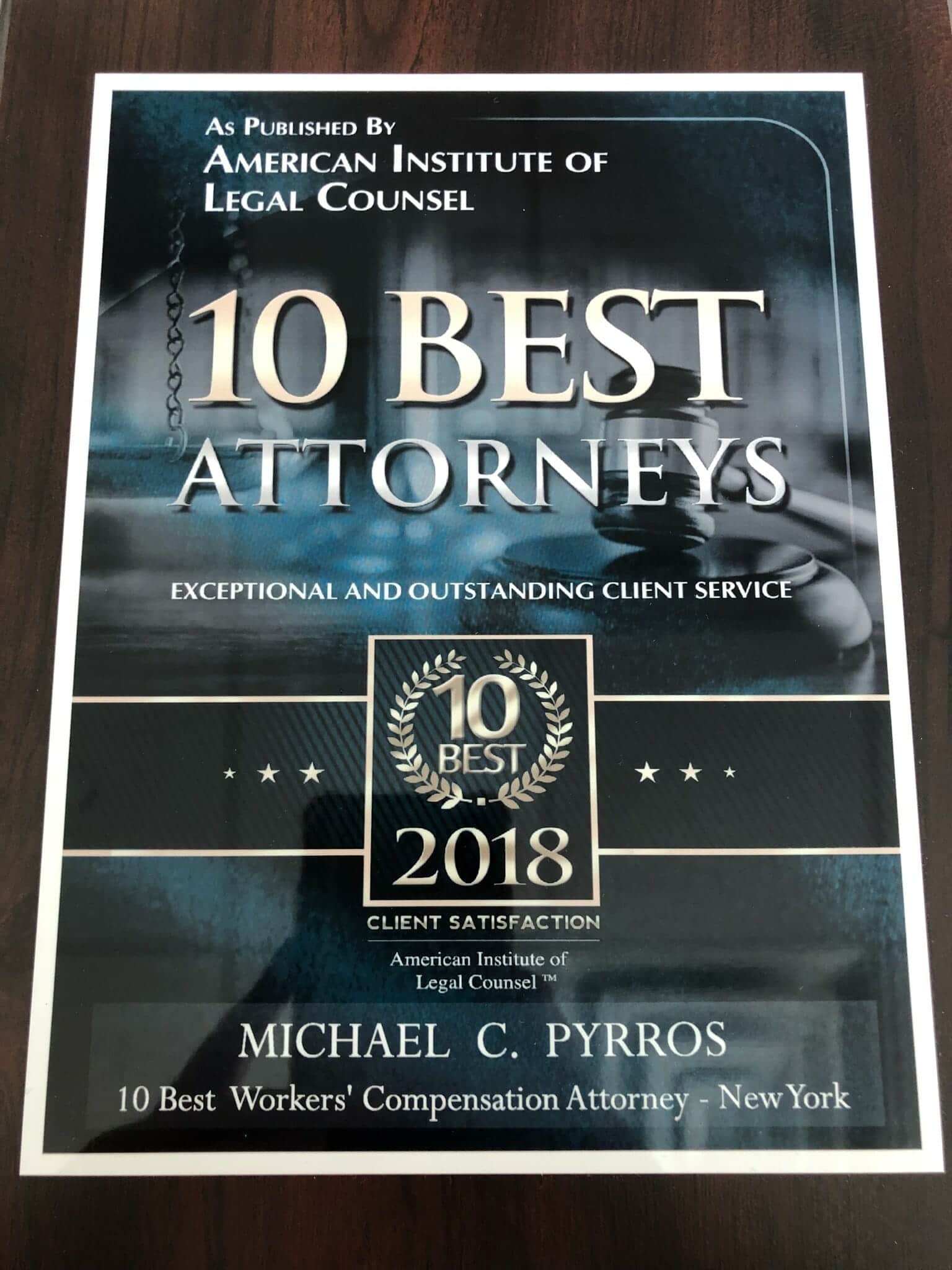 10 Best Woekers Compensation Attorney-New York